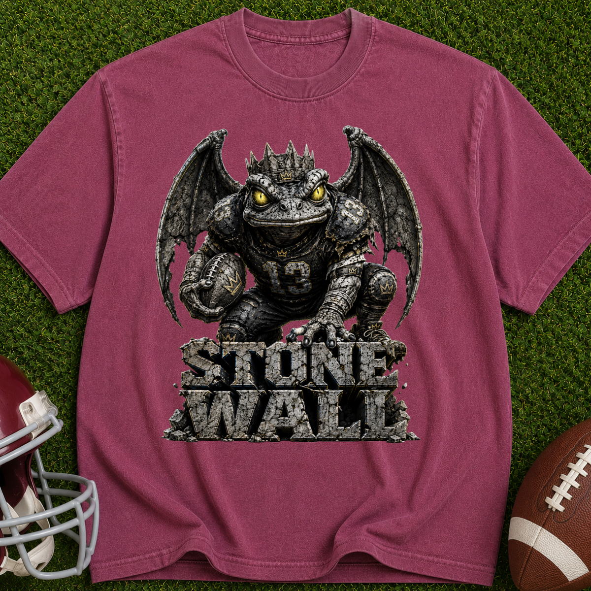 Stone Wall Dragon T-Shirt — Vintage Monster Graphic Tee