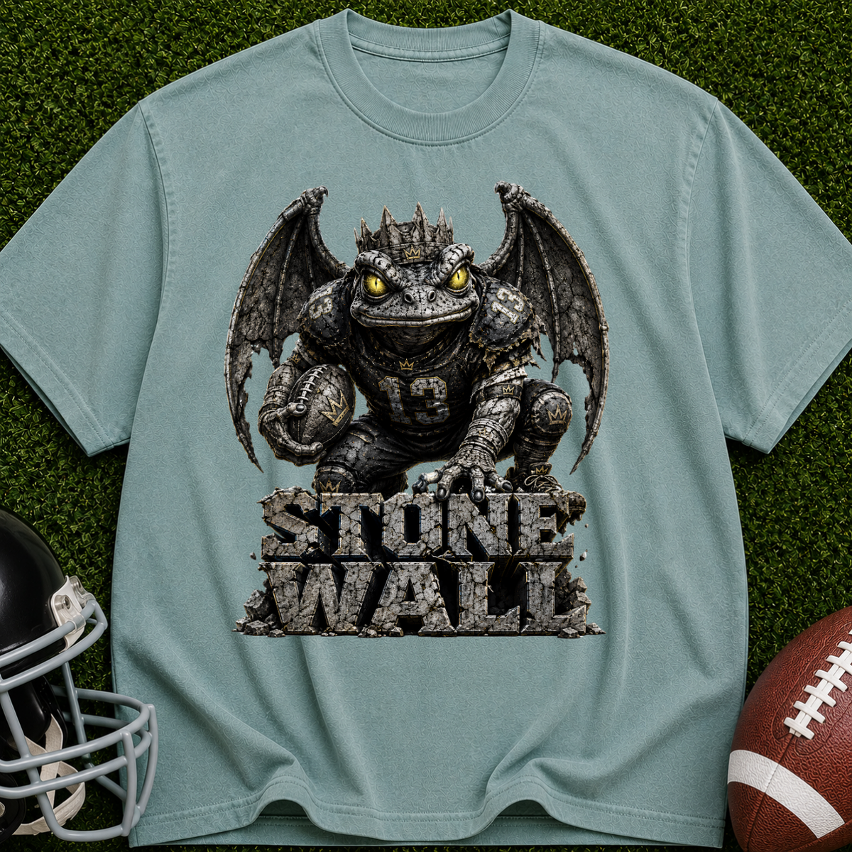 Stone Wall Dragon T-Shirt — Vintage Monster Graphic Tee