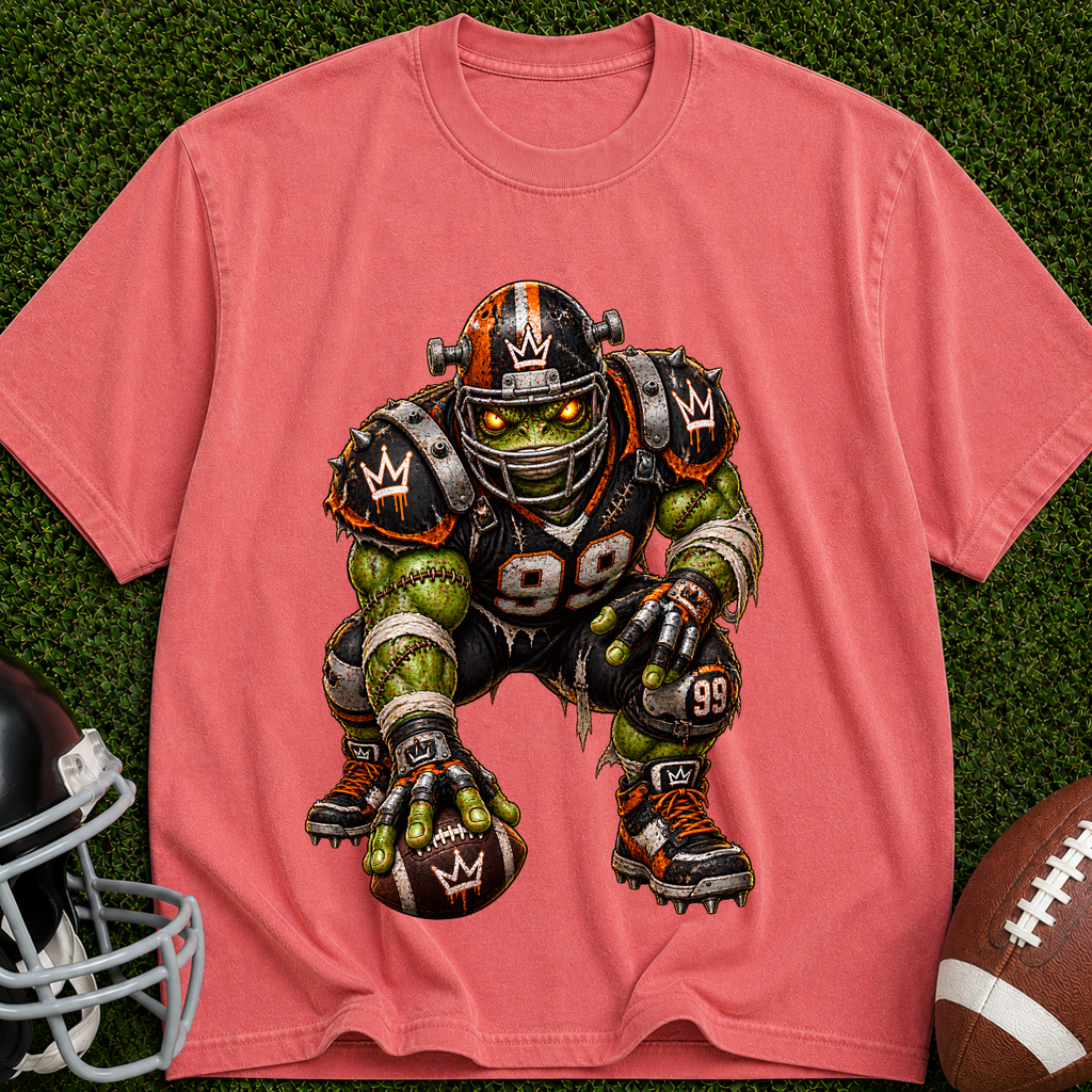 Zombie Football Player T-Shirt – Gridiron Undead Graphic Tee
