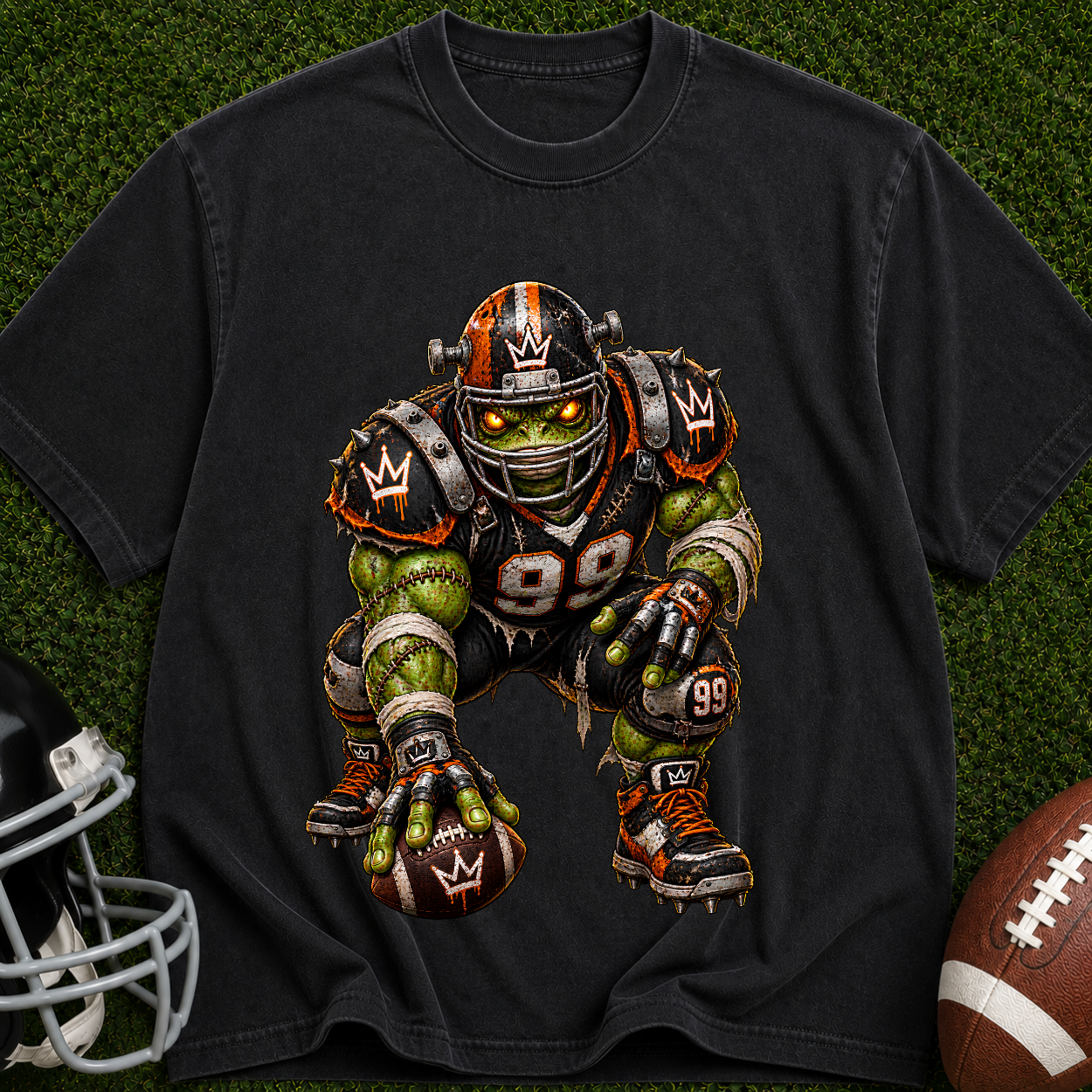 Zombie Football Player T-Shirt – Gridiron Undead Graphic Tee