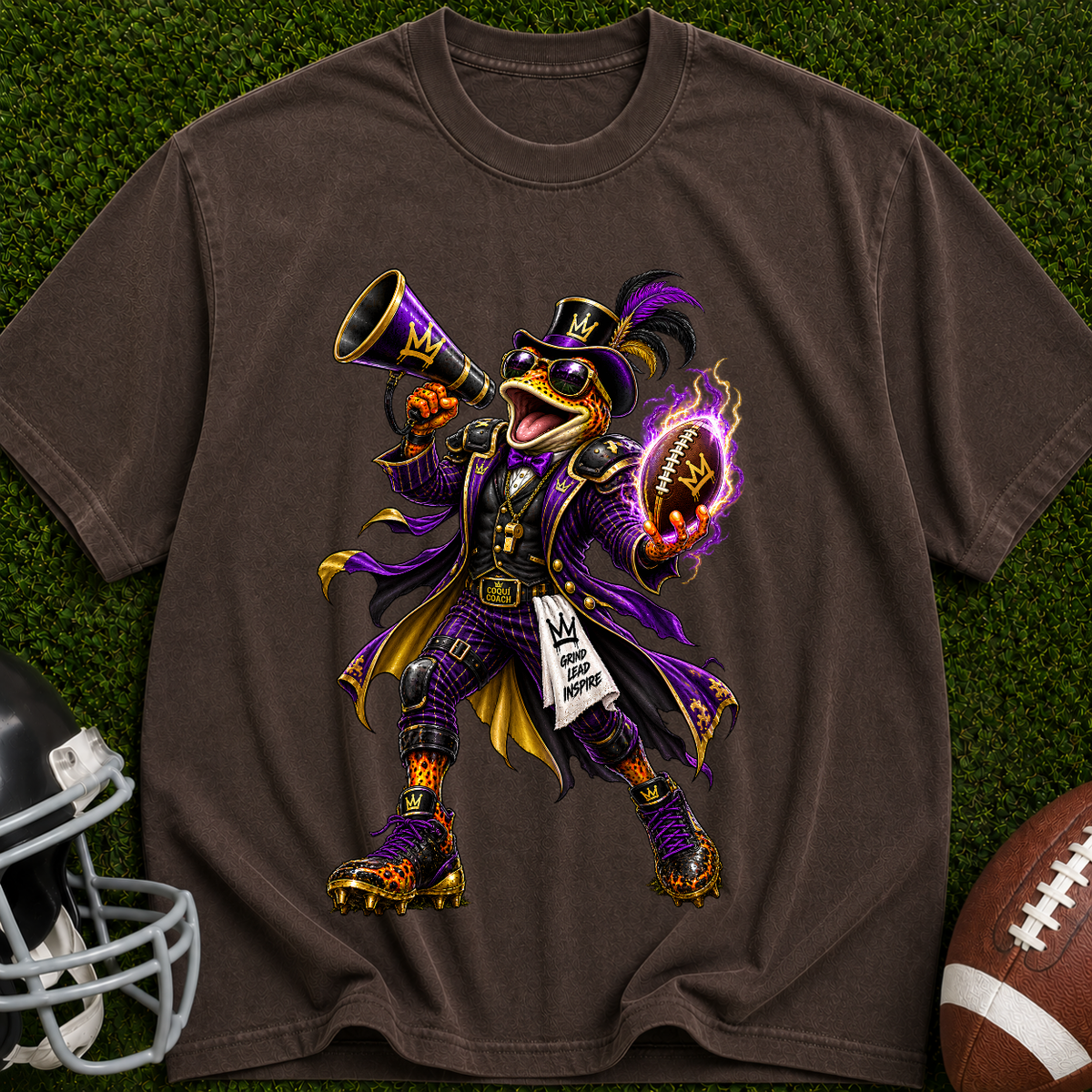 Bard Graphic T-Shirt — Dark Fantasy Bard with Megaphone Art