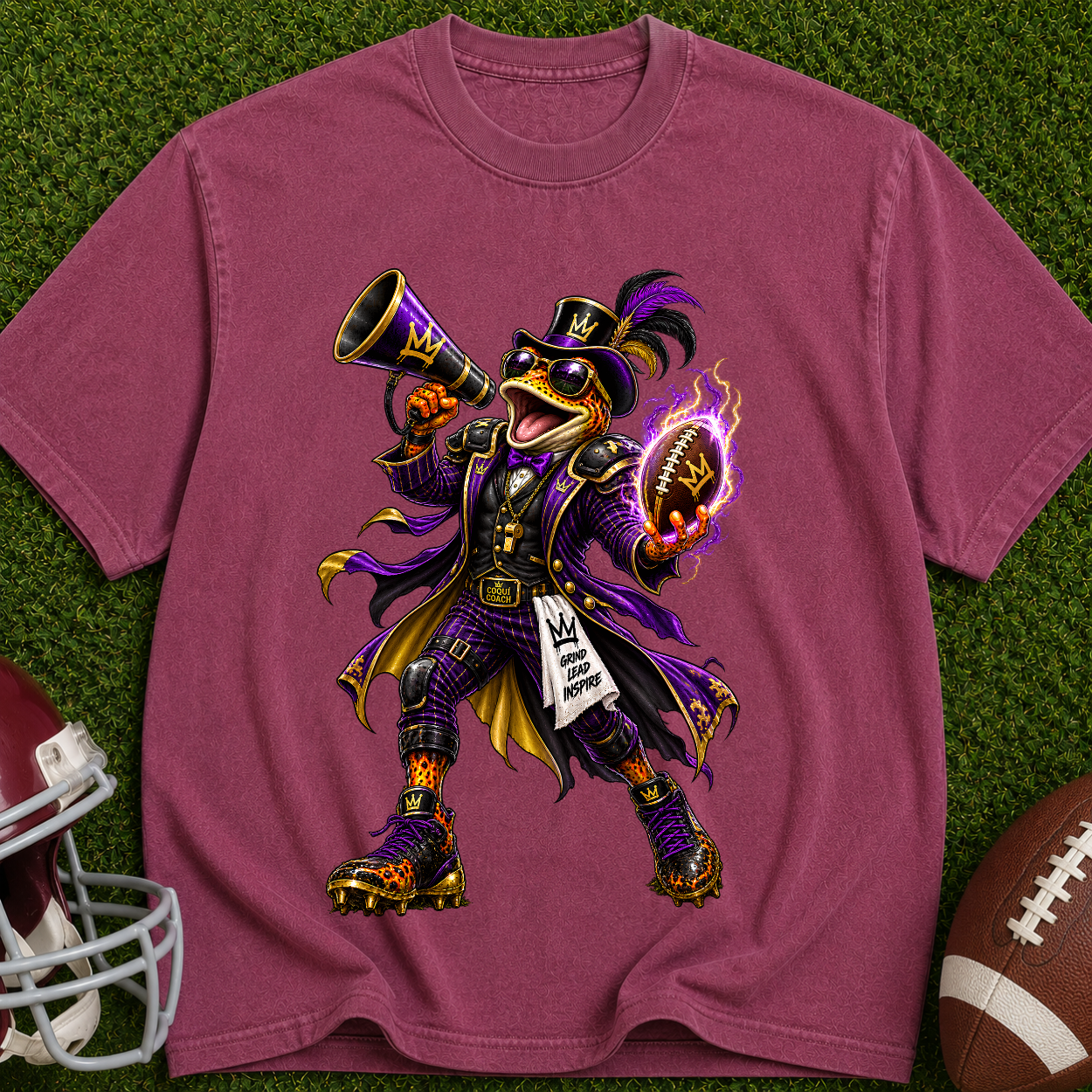 Bard Graphic T-Shirt — Dark Fantasy Bard with Megaphone Art
