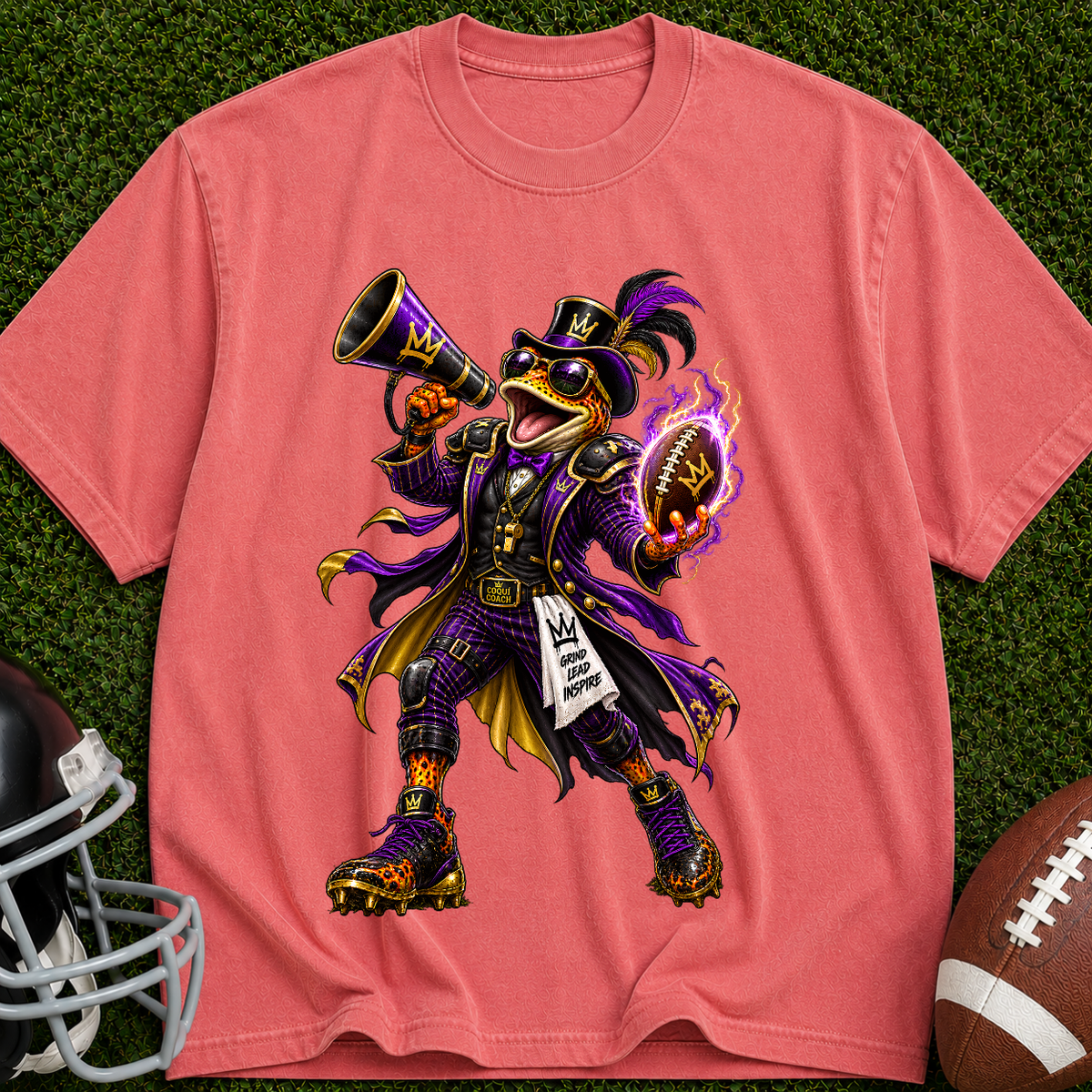 Bard Graphic T-Shirt — Dark Fantasy Bard with Megaphone Art