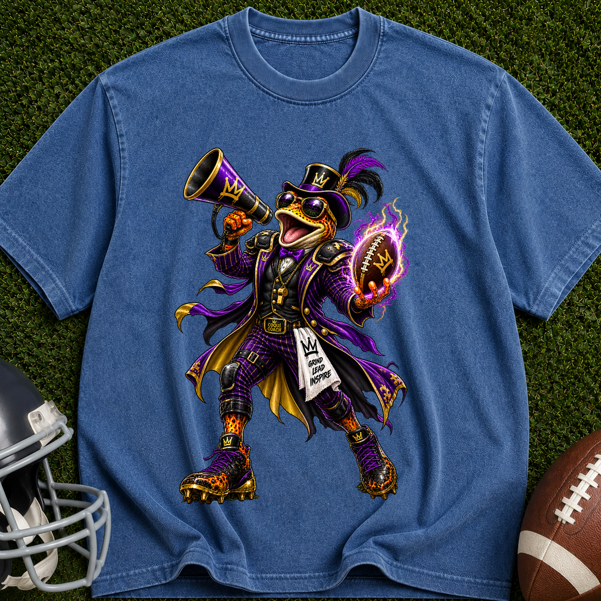 Bard Graphic T-Shirt — Dark Fantasy Bard with Megaphone Art