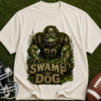 Swamp Dog Football Graphic T-Shirt — Vintage Monster Marsh Jersey Tee