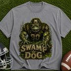 Swamp Dog Football Graphic T-Shirt — Vintage Monster Marsh Jersey Tee