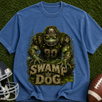 Swamp Dog Football Graphic T-Shirt — Vintage Monster Marsh Jersey Tee