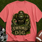 Swamp Dog Football Graphic T-Shirt — Vintage Monster Marsh Jersey Tee