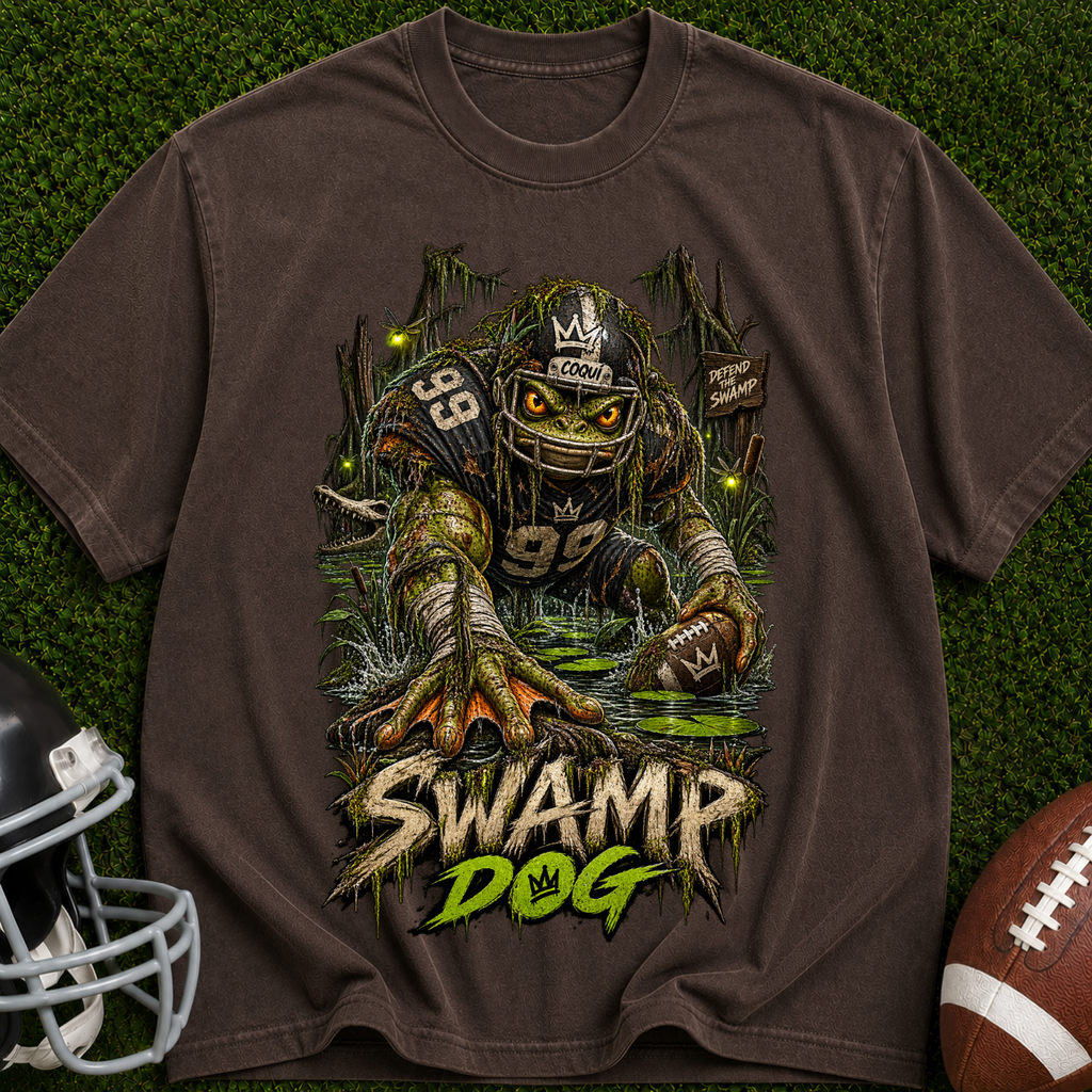 Swamp Dog Graphic T-Shirt — Vintage Football Monster Tee