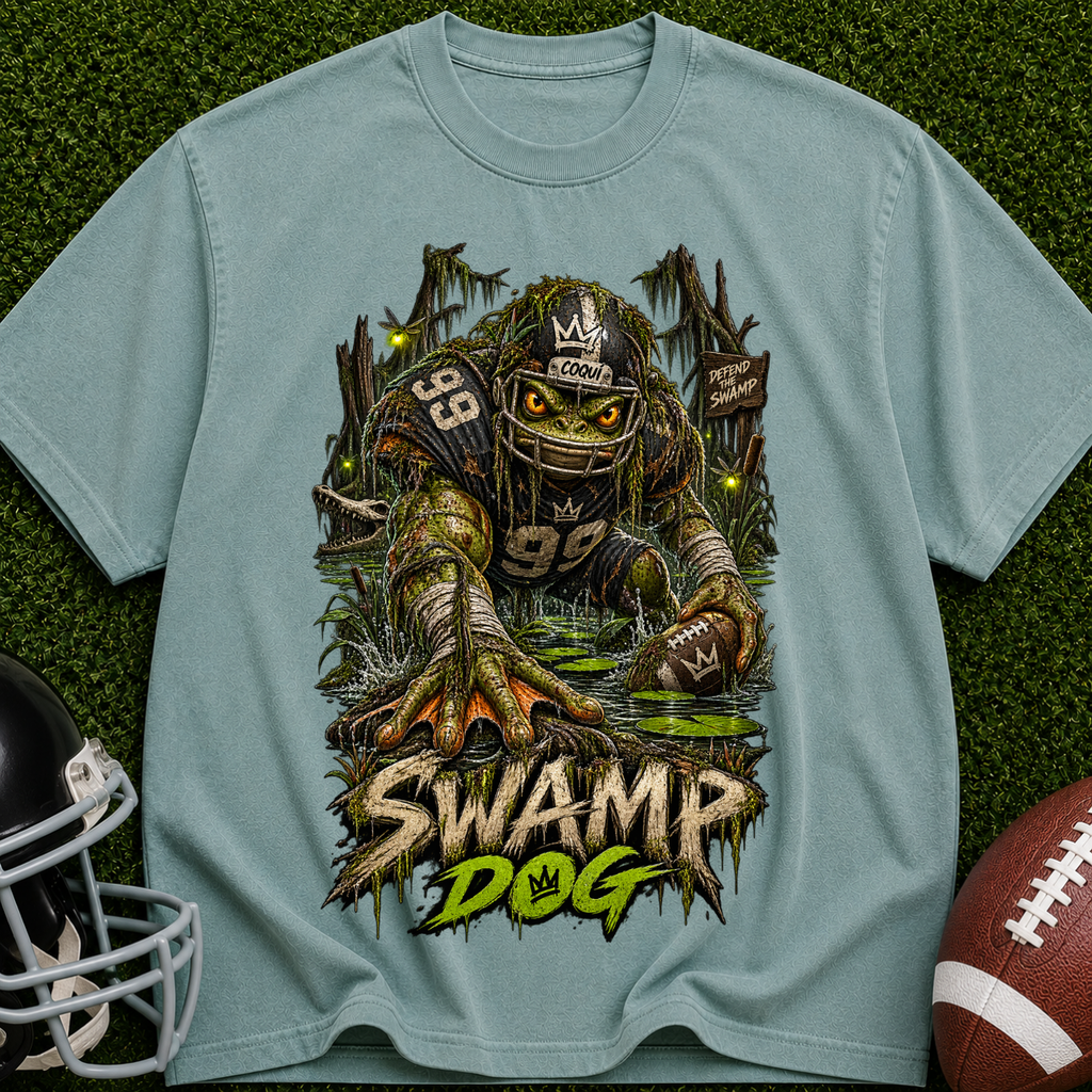 Swamp Dog Graphic T-Shirt — Vintage Football Monster Tee