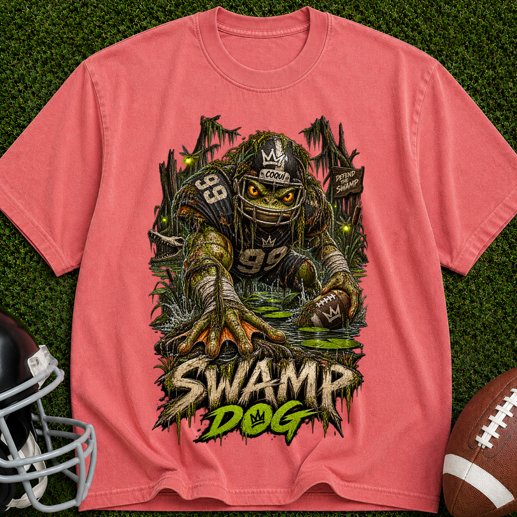 Swamp Dog Graphic T-Shirt — Vintage Football Monster Tee