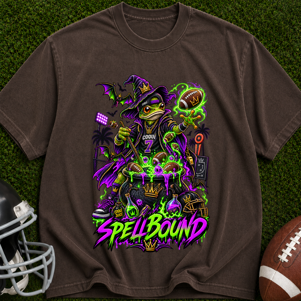 Spellbound Witch T-Shirt — Neon Gothic Magic Graphic Tee