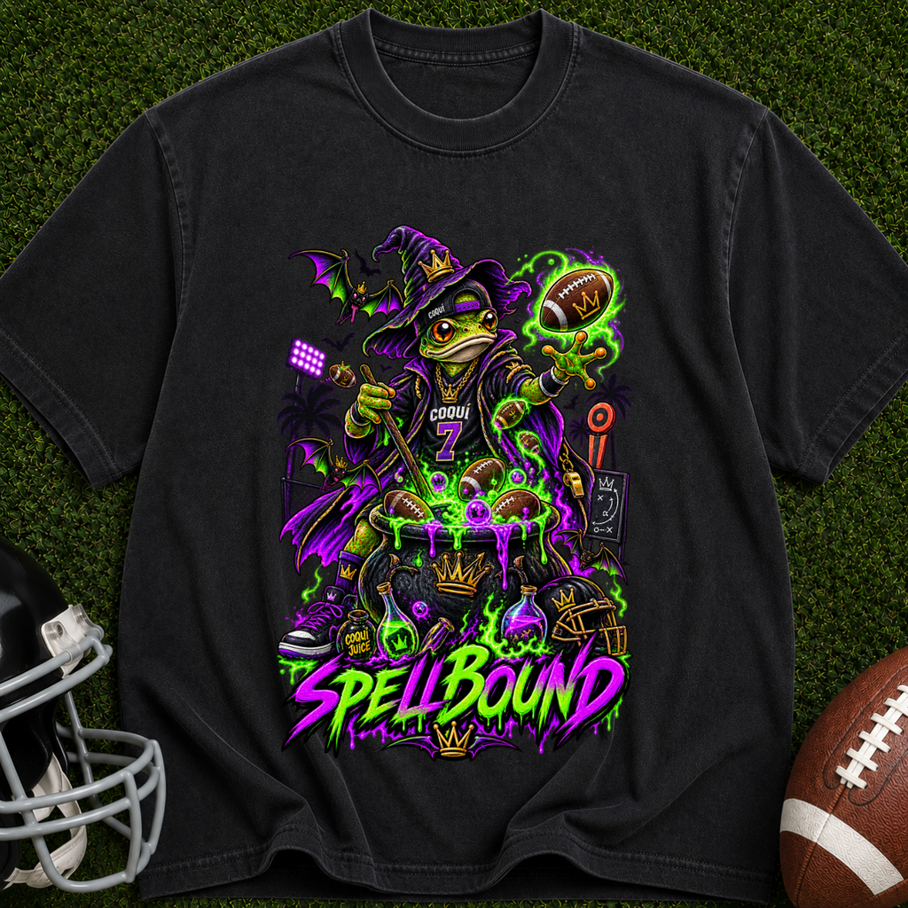 Spellbound Witch T-Shirt — Neon Gothic Magic Graphic Tee