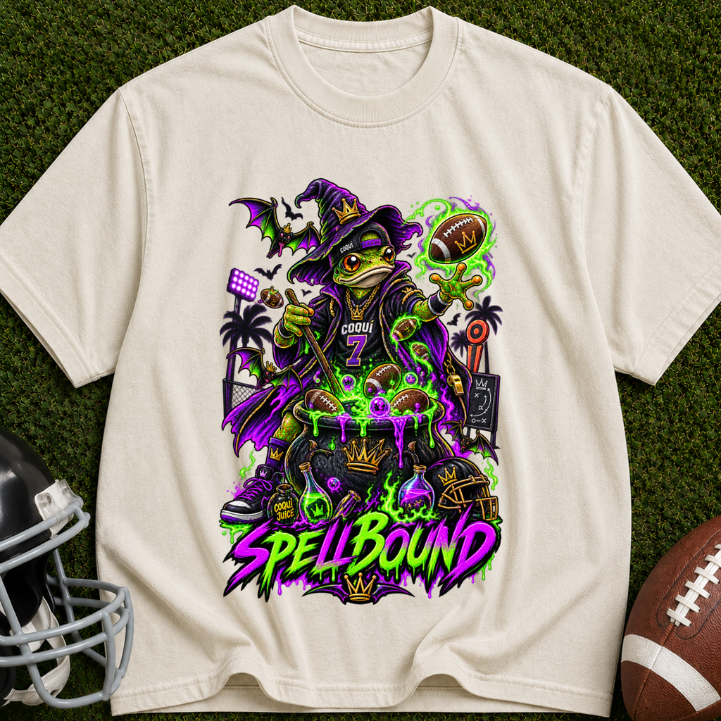 Spellbound Witch T-Shirt — Neon Gothic Magic Graphic Tee