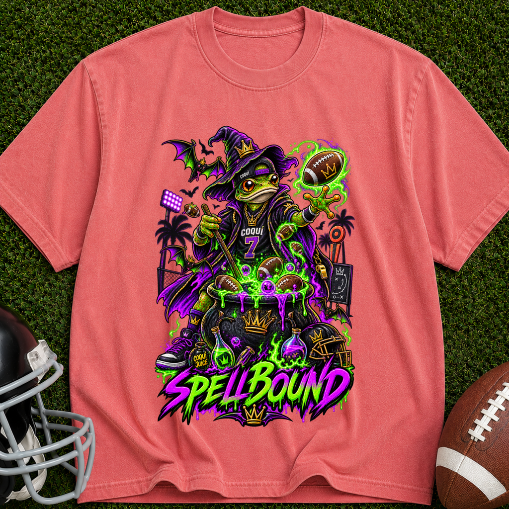 Spellbound Witch T-Shirt — Neon Gothic Magic Graphic Tee