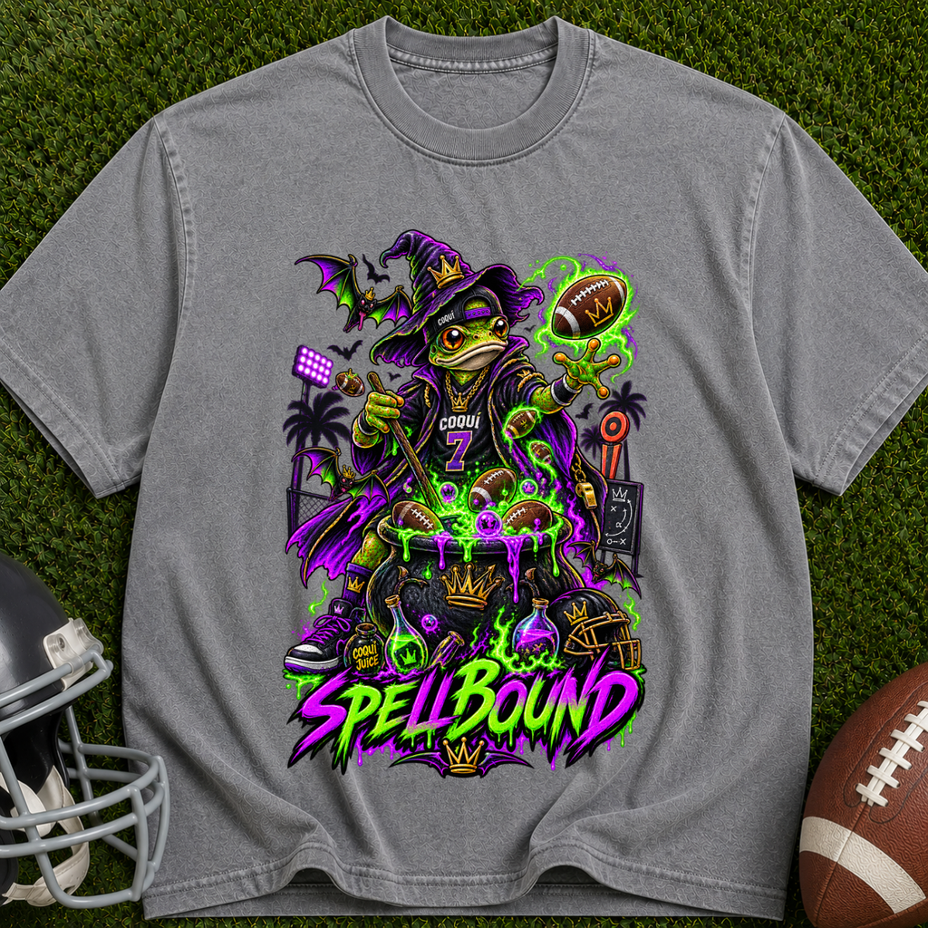 Spellbound Witch T-Shirt — Neon Gothic Magic Graphic Tee