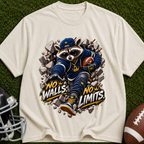 No Walls No Limits  Raccoon Graphic T-Shirt