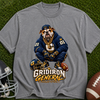 Gridiron General Football T-Shirt — Retro Mascot Graphic Tee