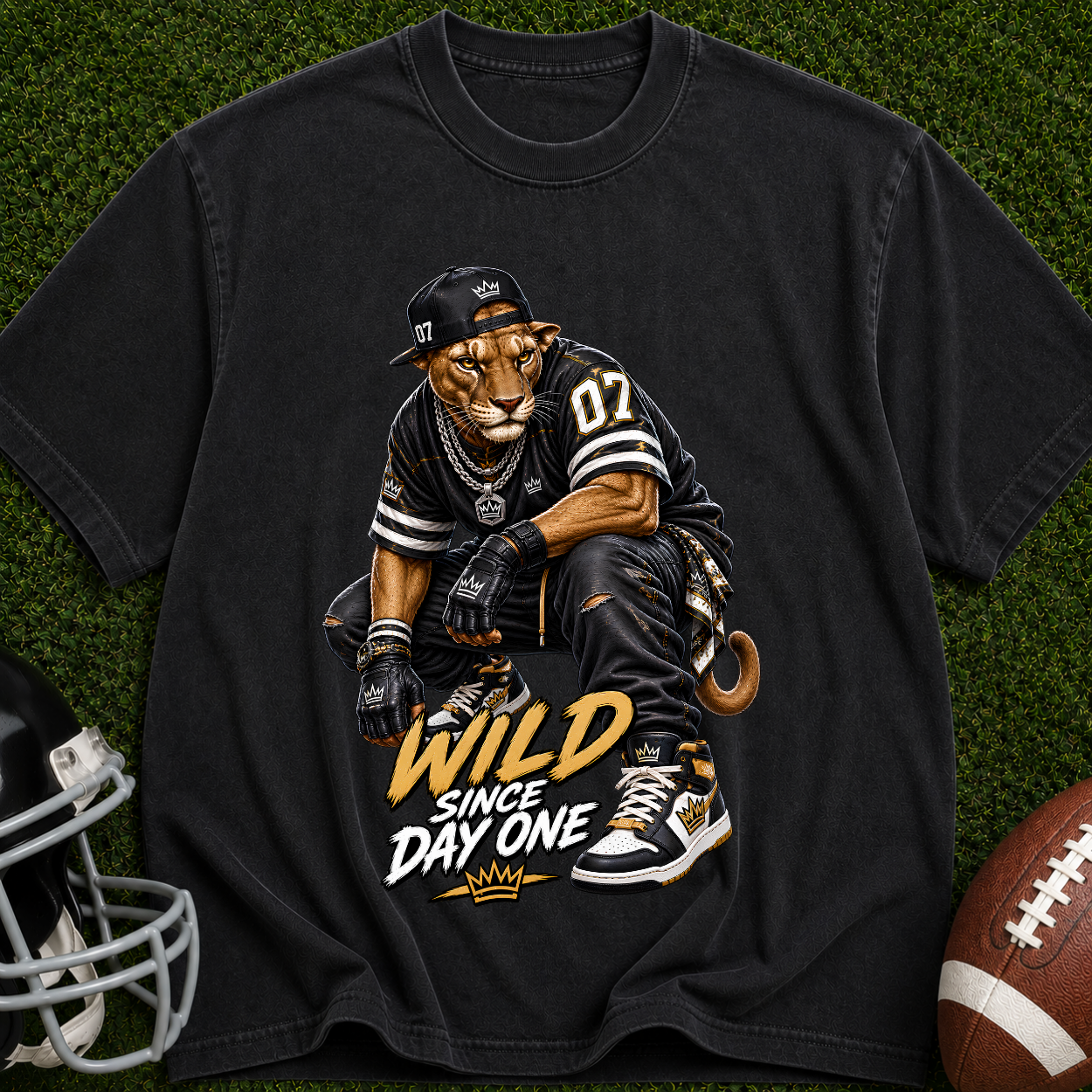 Wild Since Day One T-Shirt — Urban Vintage Bear Graphic Tee