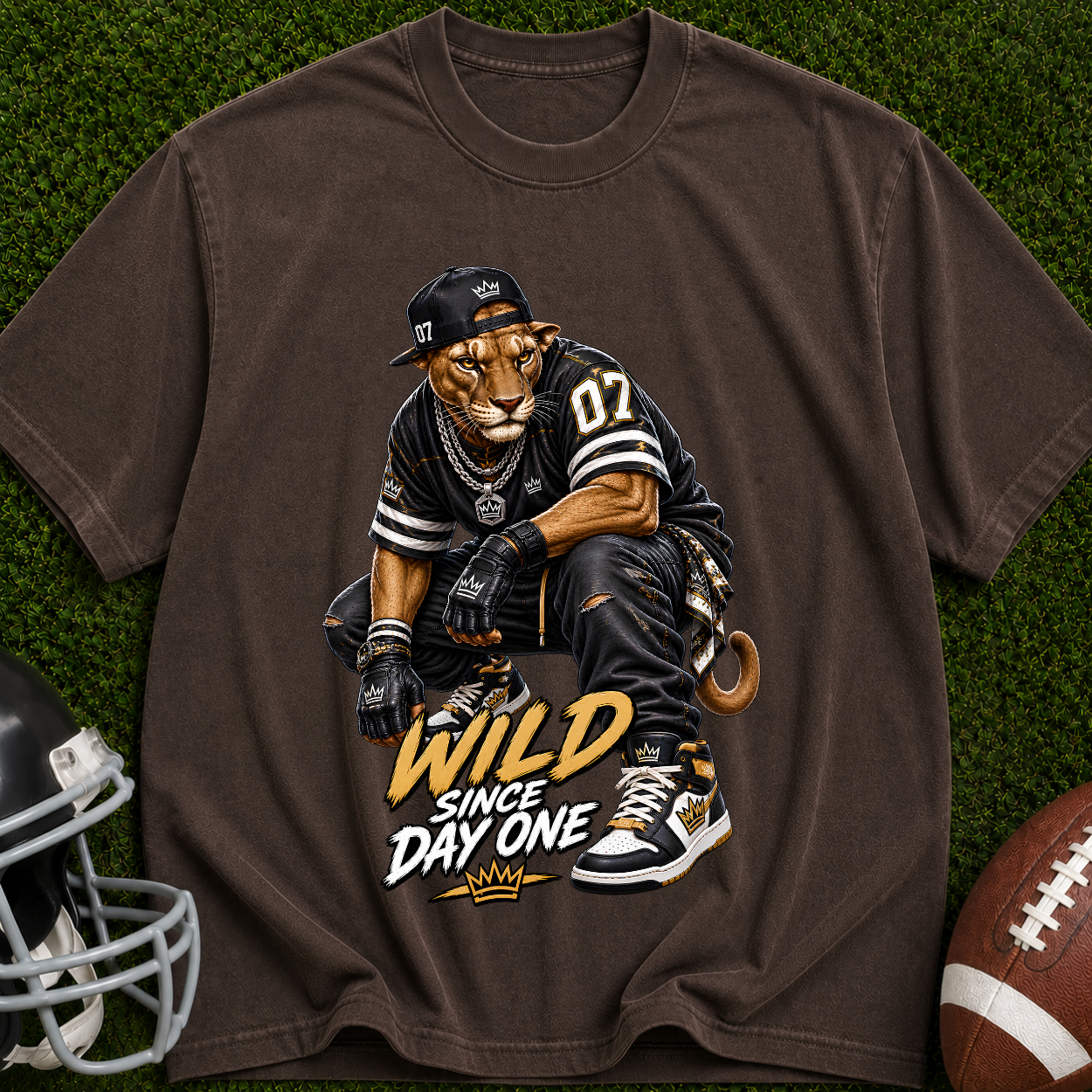 Wild Since Day One T-Shirt — Urban Vintage Bear Graphic Tee