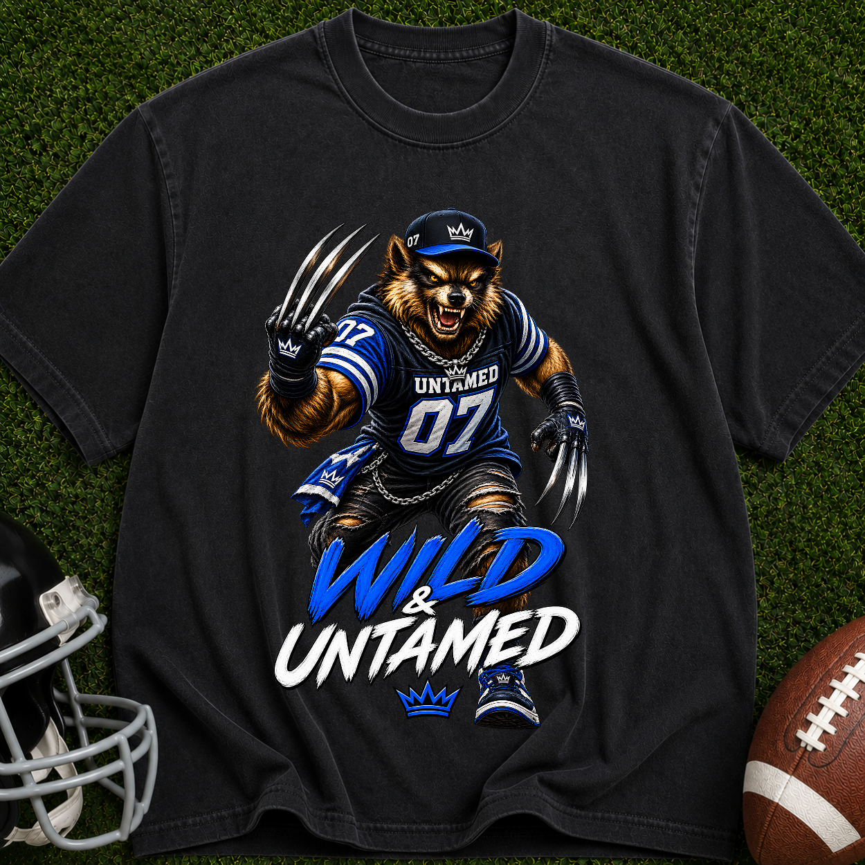 Wild Untamed Bear Graphic T-Shirt — Athletic Streetwear Fan Tee