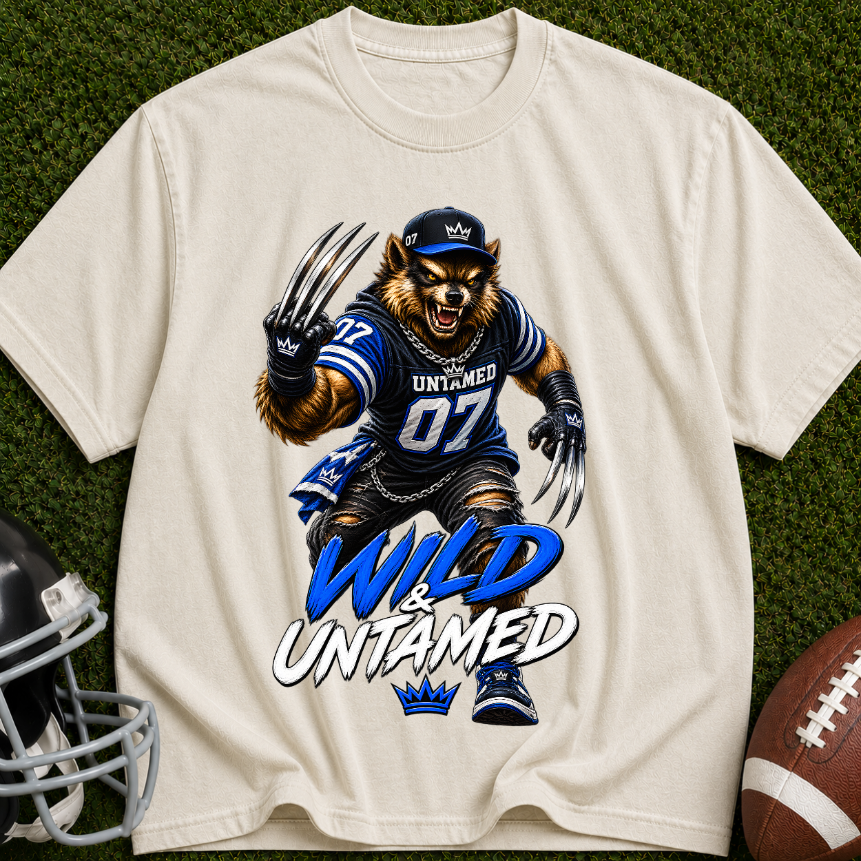 Wild Untamed Bear Graphic T-Shirt — Athletic Streetwear Fan Tee