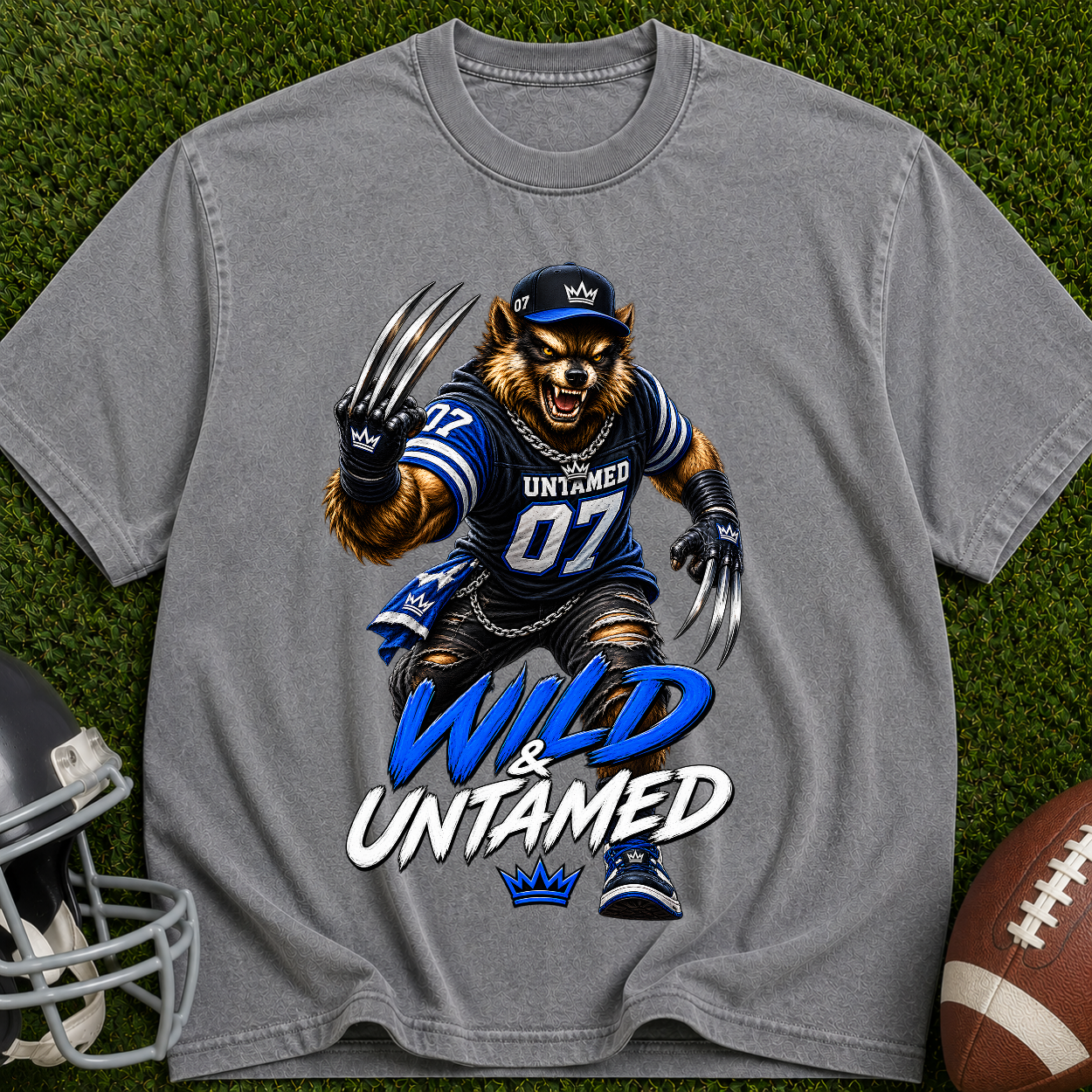 Wild Untamed Bear Graphic T-Shirt — Athletic Streetwear Fan Tee