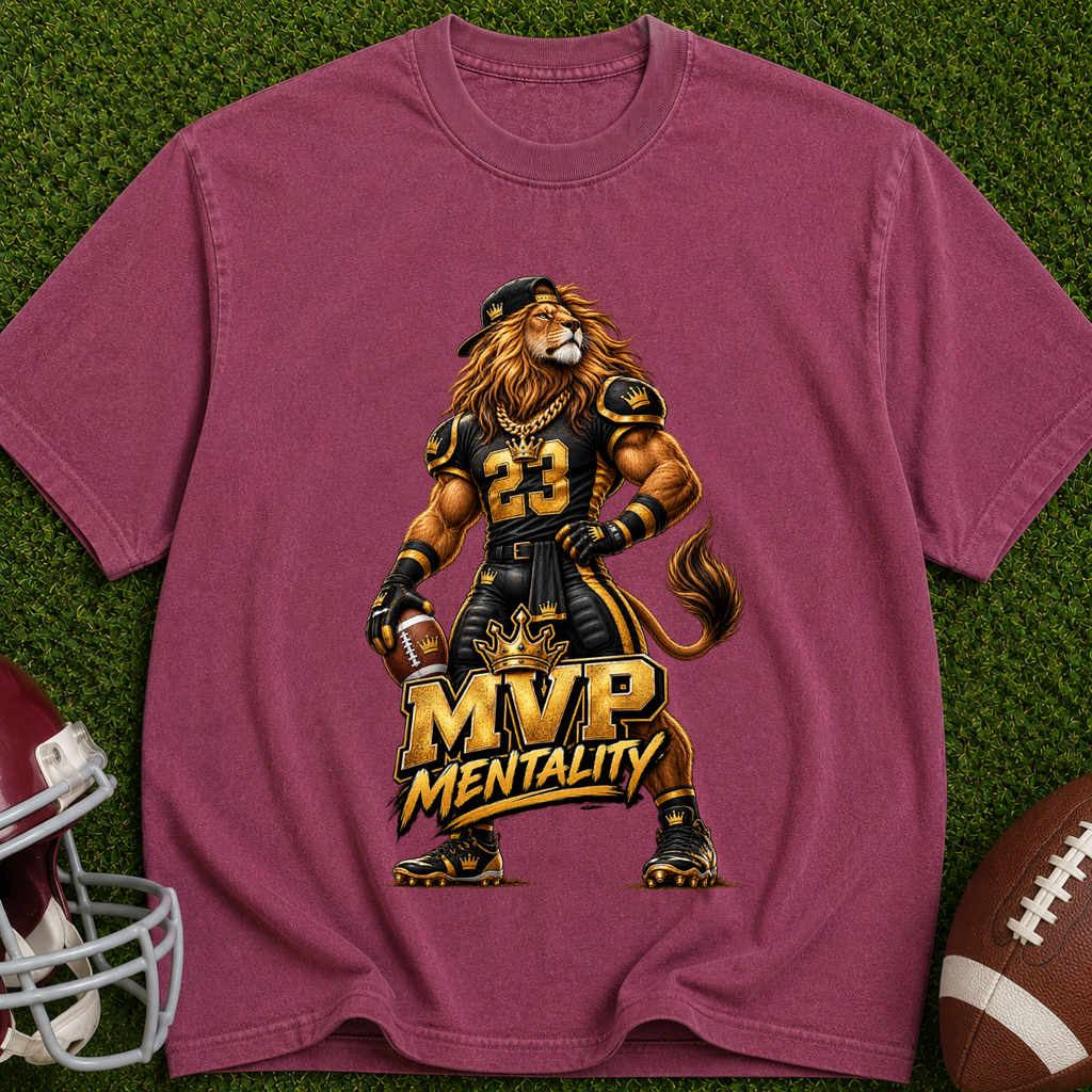 MVP Mentality Lion T-Shirt — Athletic Vintage Sports Tee