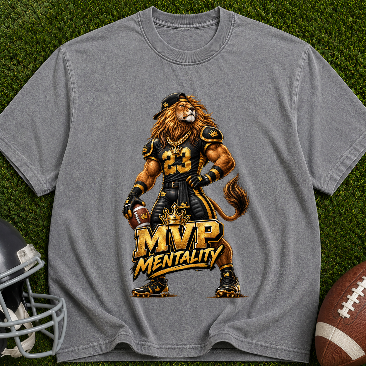 MVP Mentality Lion T-Shirt — Athletic Vintage Sports Tee