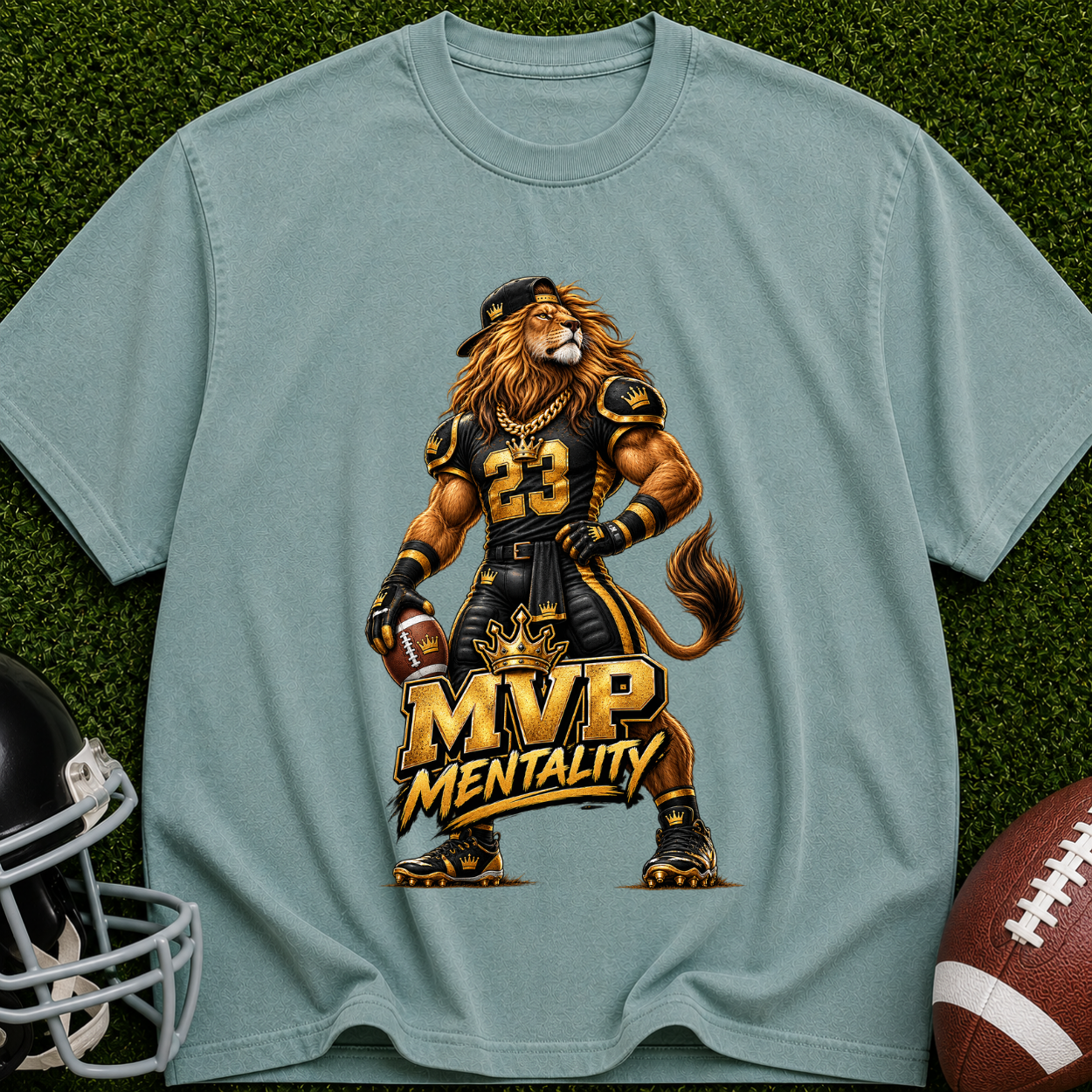 MVP Mentality Lion T-Shirt — Athletic Vintage Sports Tee