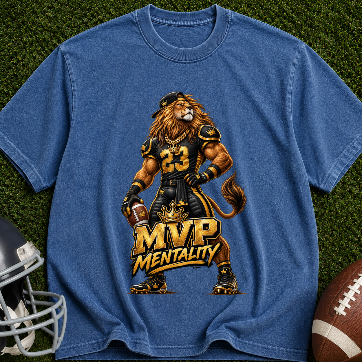 MVP Mentality Lion T-Shirt — Athletic Vintage Sports Tee