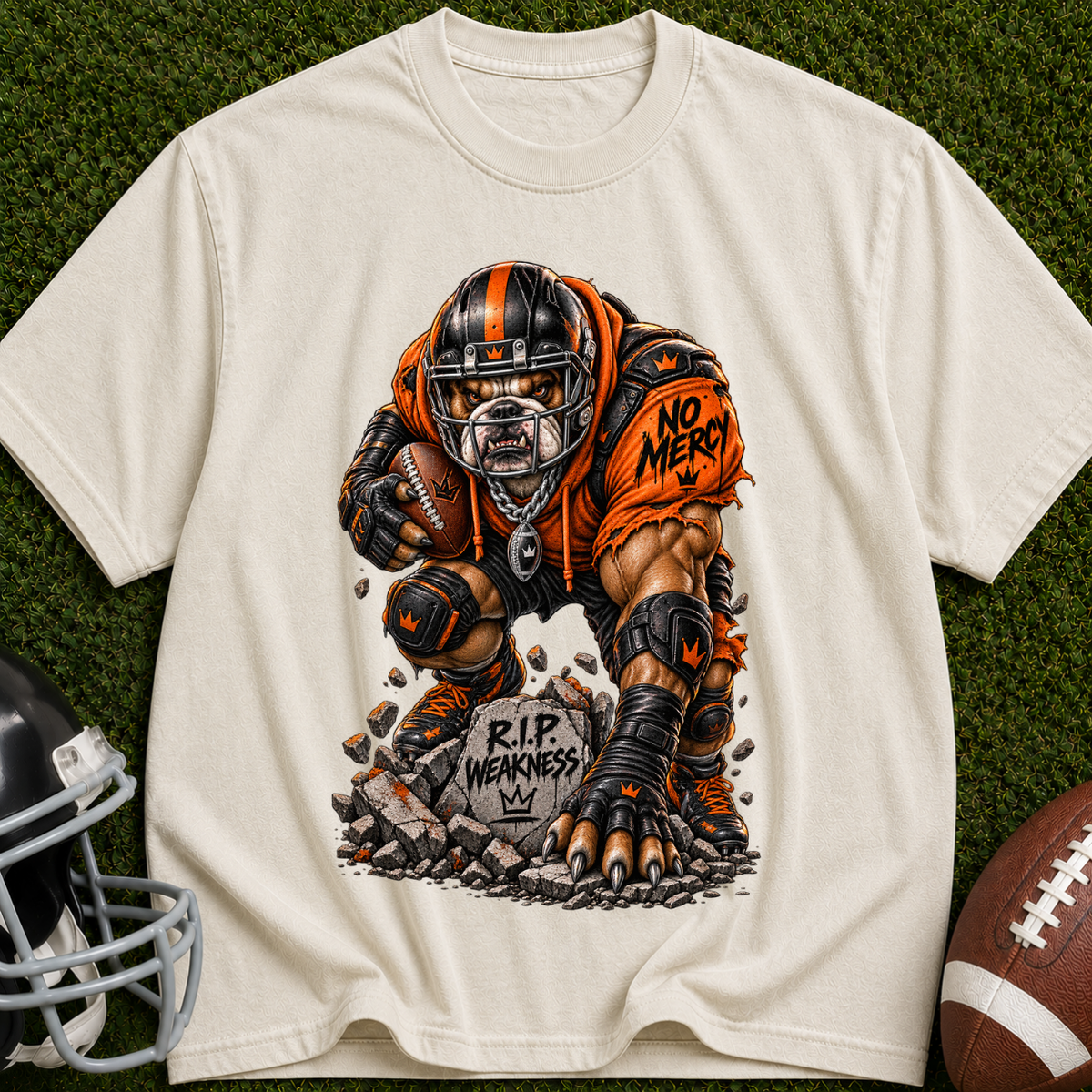 Zombie Football Player T‑Shirt — "RIP Memories" Graphic Tee