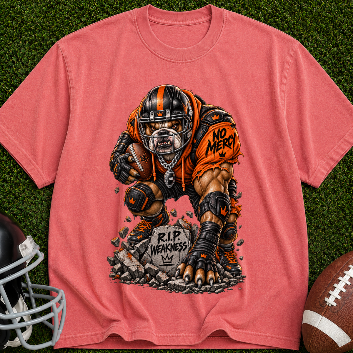 Zombie Football Player T‑Shirt — "RIP Memories" Graphic Tee
