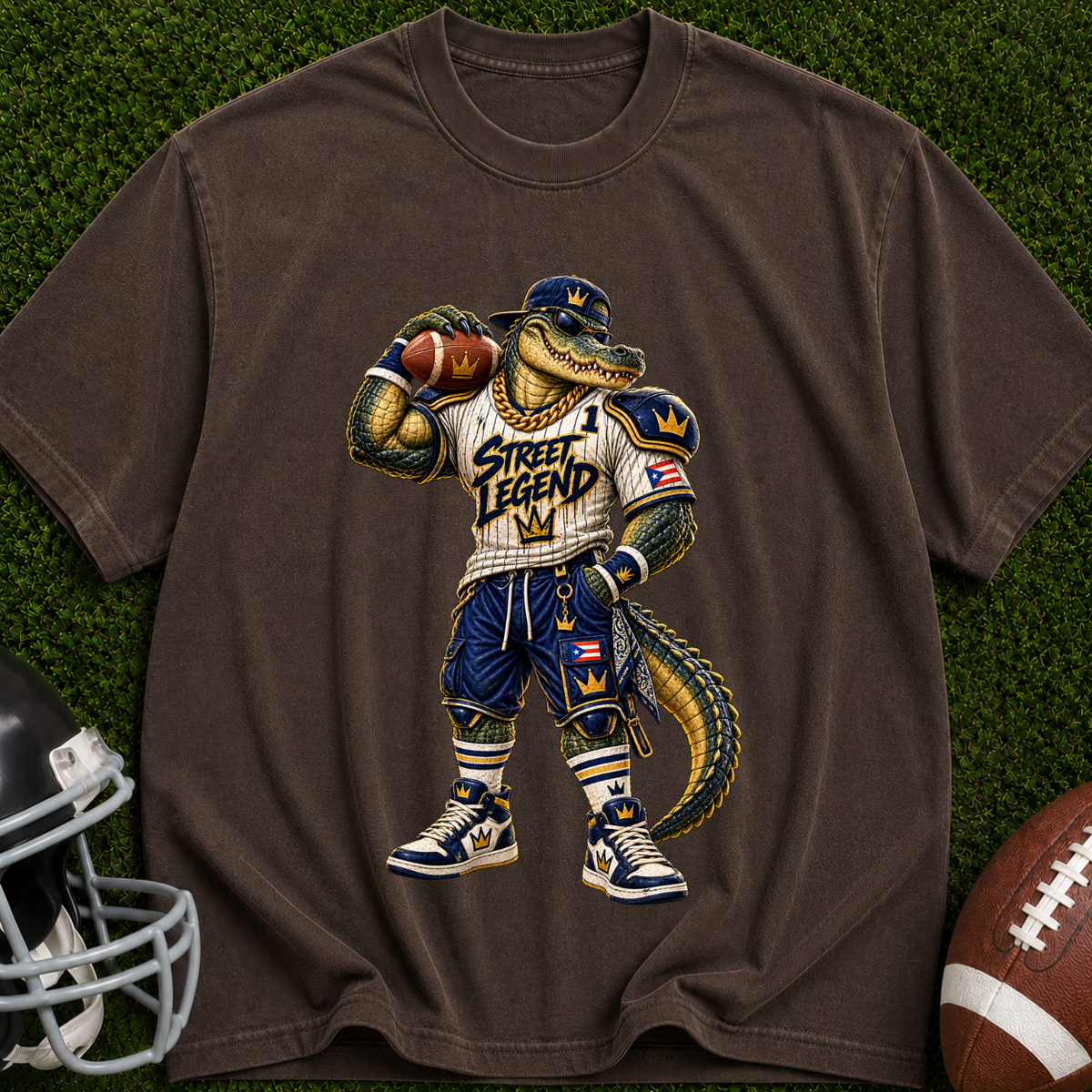 Alligator Mascot Football T-Shirt — 'Swamp Team' Sports Tee