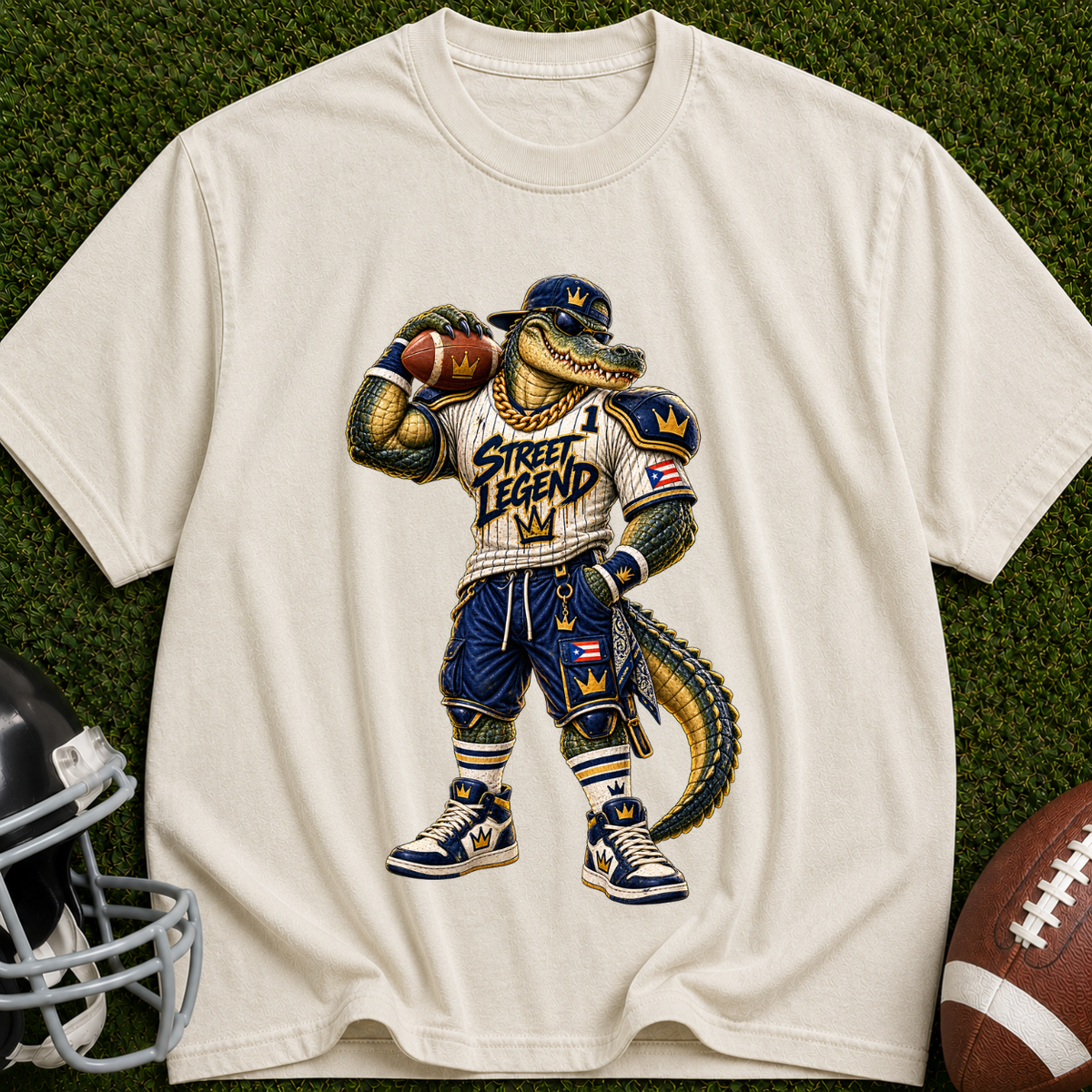 Alligator Mascot Football T-Shirt — 'Swamp Team' Sports Tee