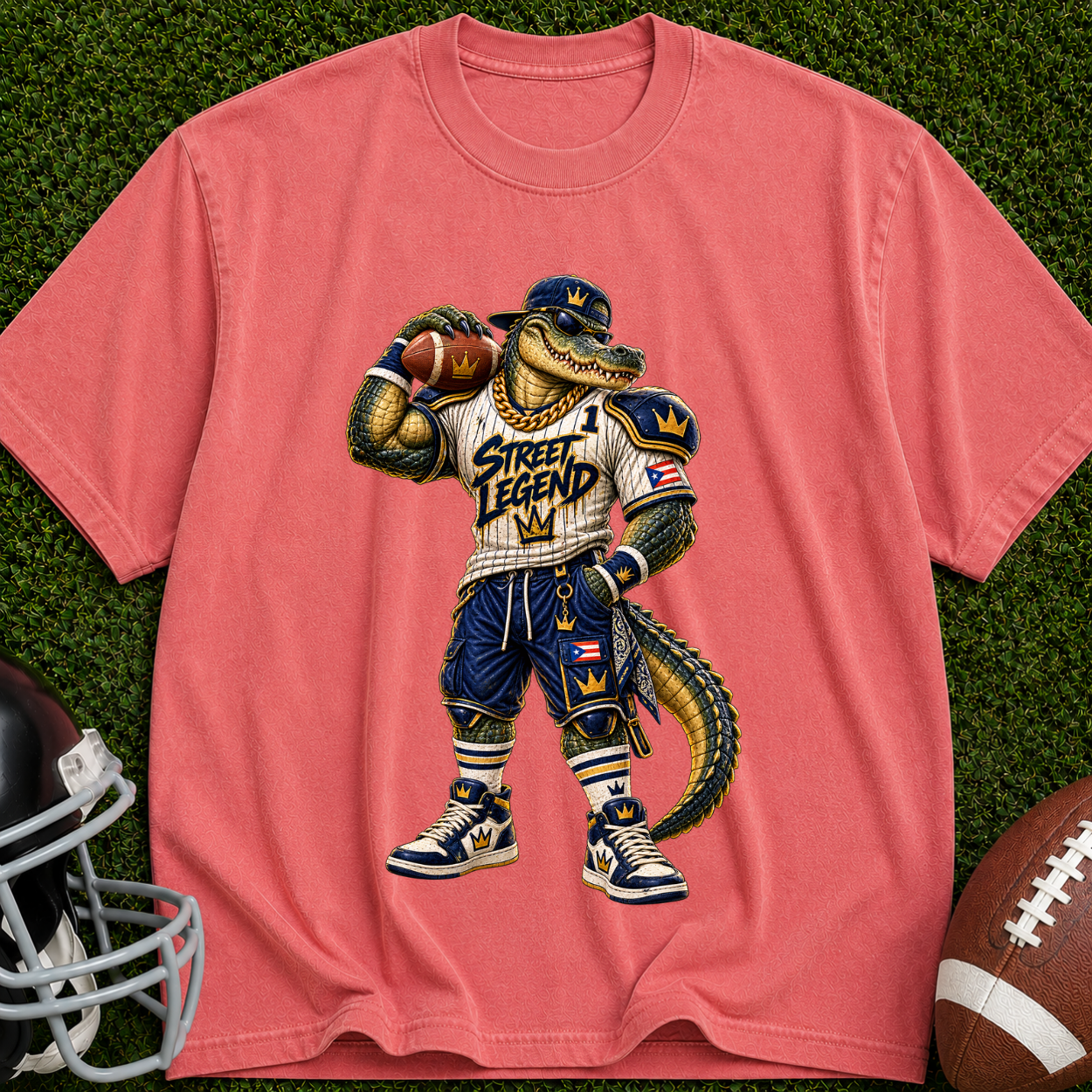 Alligator Mascot Football T-Shirt — 'Swamp Team' Sports Tee