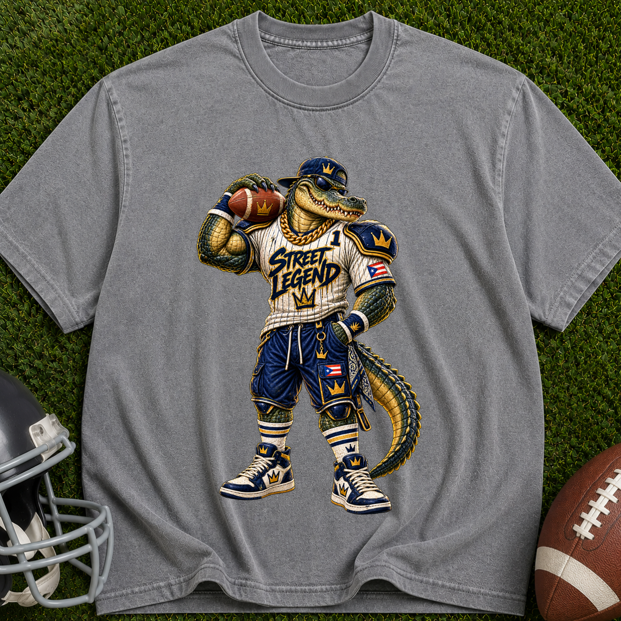 Alligator Mascot Football T-Shirt — 'Swamp Team' Sports Tee