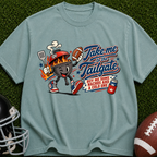 Tailgate Grill Mascot T-Shirt — "Take Me to the Tailgate" Vintage Football BBQ Tee