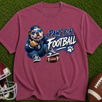 Paws for Football T‑Shirt — Retro Mascot Dog Football Tee