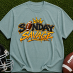 Sunday Savage Football T-Shirt — Graphic Game Day Tee