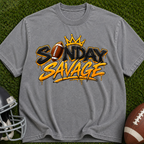 Sunday Savage Football T-Shirt — Graphic Game Day Tee