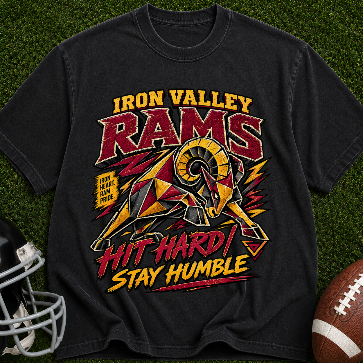 Iron Valley Rams 'Hit Hard Stay Humble' T-Shirt