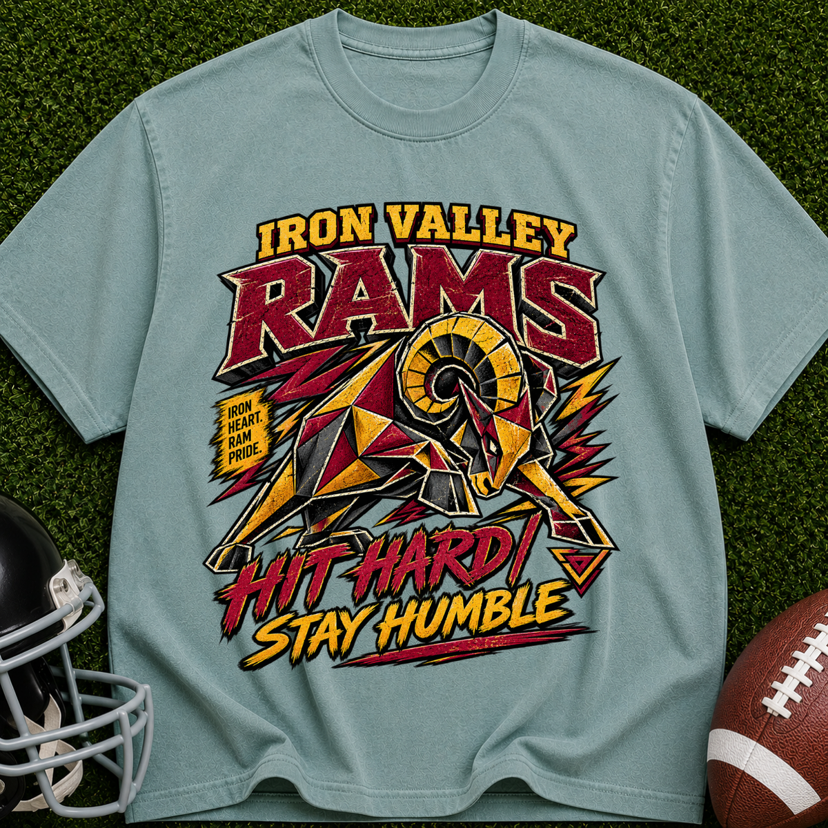 Iron Valley Rams 'Hit Hard Stay Humble' T-Shirt