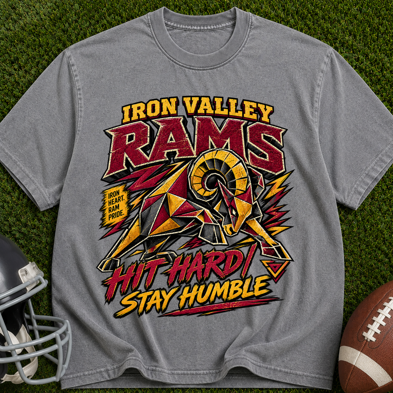 Iron Valley Rams 'Hit Hard Stay Humble' T-Shirt
