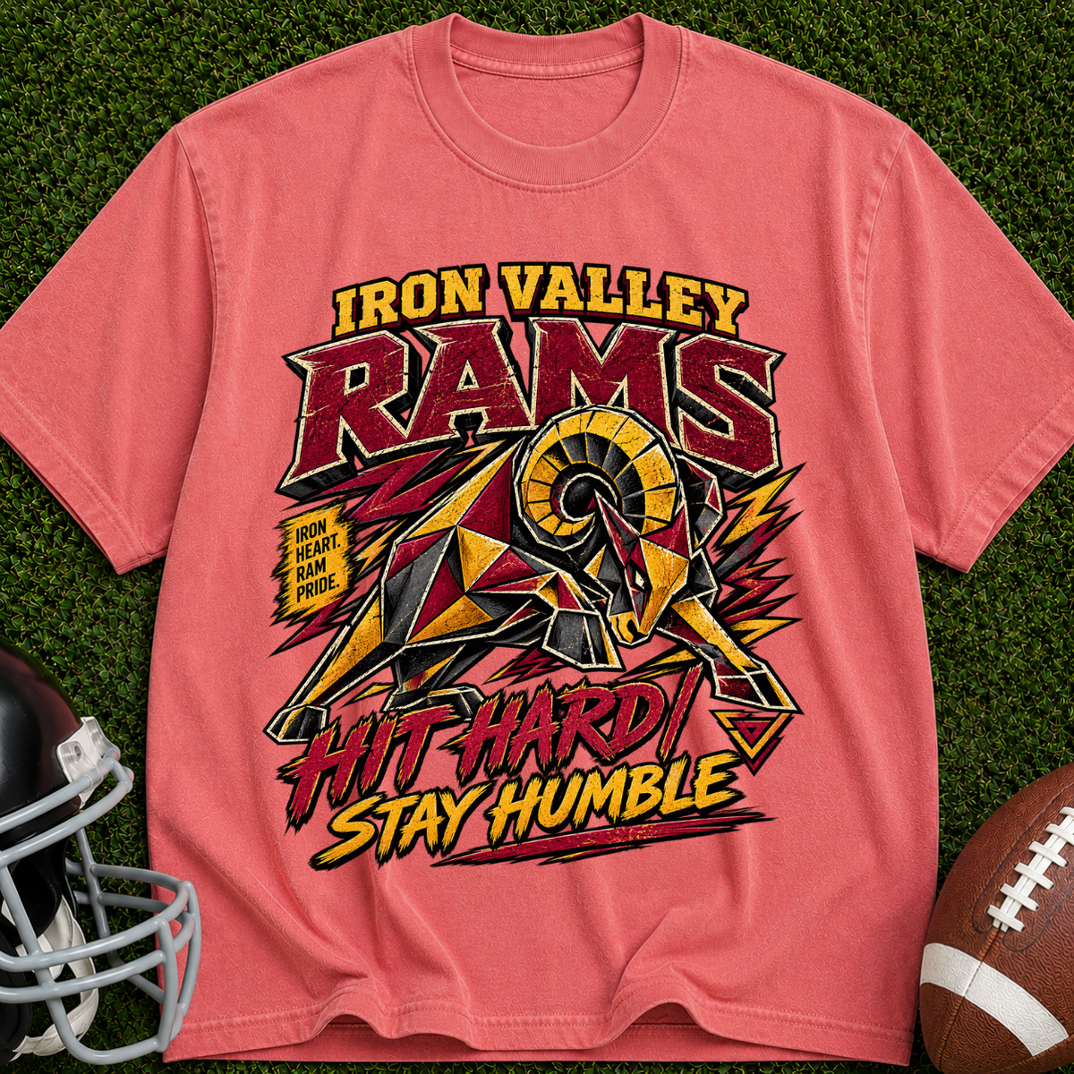 Iron Valley Rams 'Hit Hard Stay Humble' T-Shirt