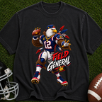Field General Football T-Shirt — Retro Eagle Quarterback Graphic Tee