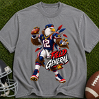 Field General Football T-Shirt — Retro Eagle Quarterback Graphic Tee