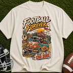 Football Forever T‑Shirt — Road to the End Zone Vintage Graphic Tee