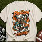 Dragon Mode Endzone T-Shirt — Football Dragon Graphic Tee