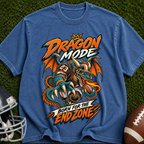 Dragon Mode Endzone T-Shirt — Football Dragon Graphic Tee